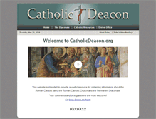 Tablet Screenshot of catholicdeacon.org